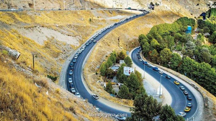 تردد روان در محور چالوس