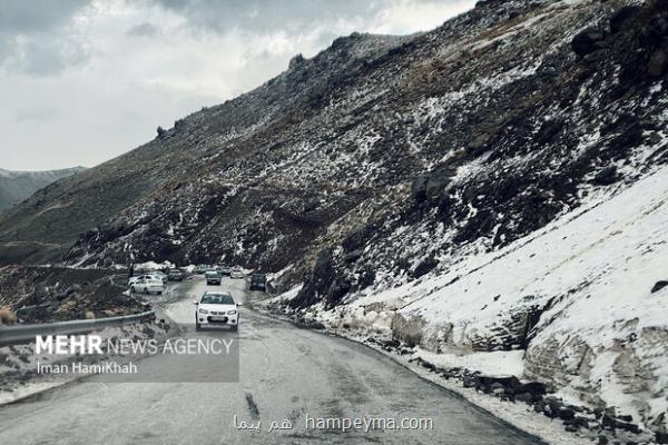 بارش باران در محورهای شمالی