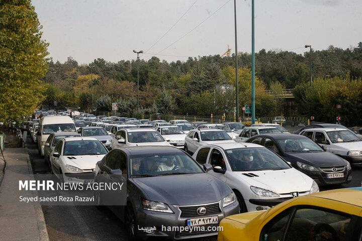 ترافیک سنگین در محورهای شمالی به جز بزرگراه تهران - شمال