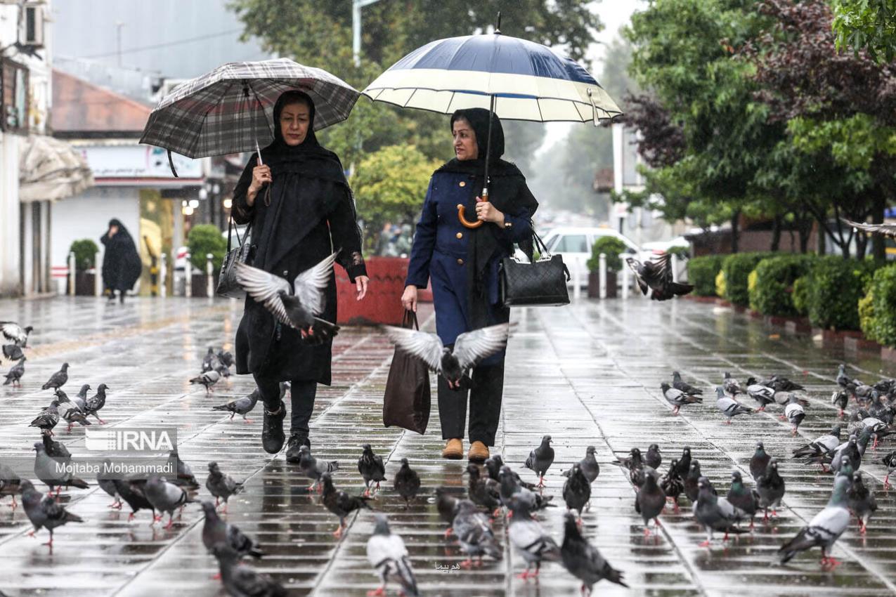 رگبار و رعد و برق در 21 استان