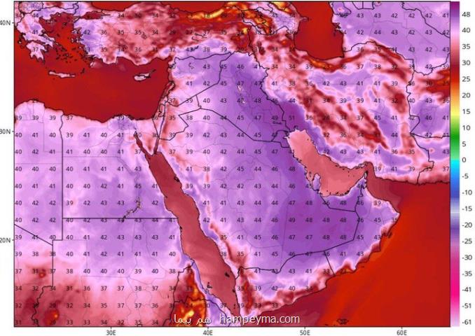 اخطار گرمای شدید احتمال تخریب محصولات کشاورزی و گرمازدگی